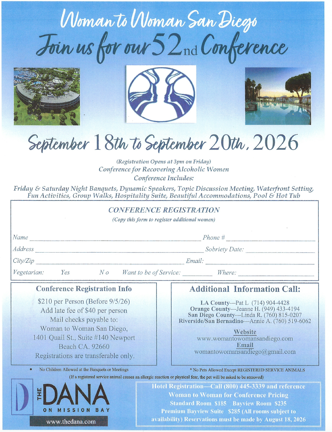 52nd Woman to Woman San Diego Conference