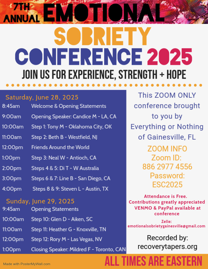 Emotional Sobriety Conference 2025
