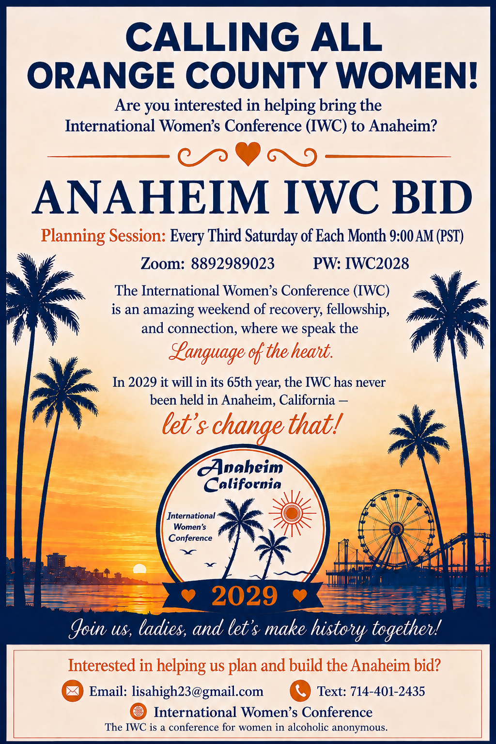 Anaheim IWC Bid
