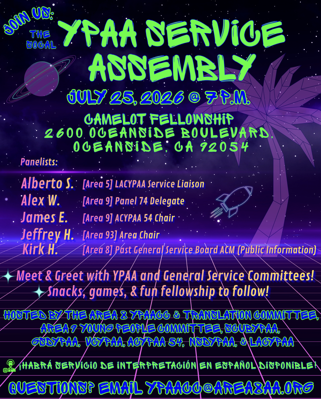 SoCal YPAA Service Assembly