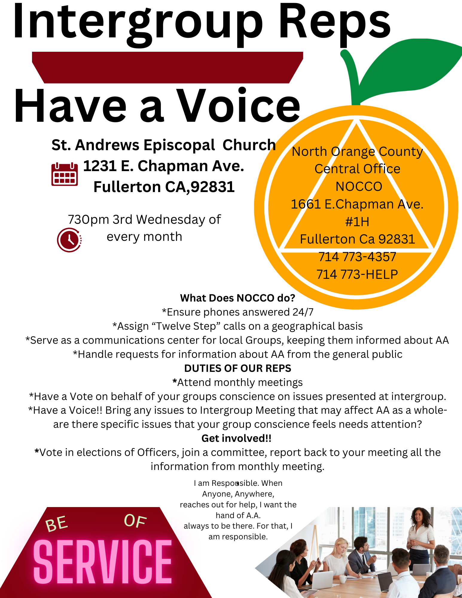 Intergroup Reps Have a Voice